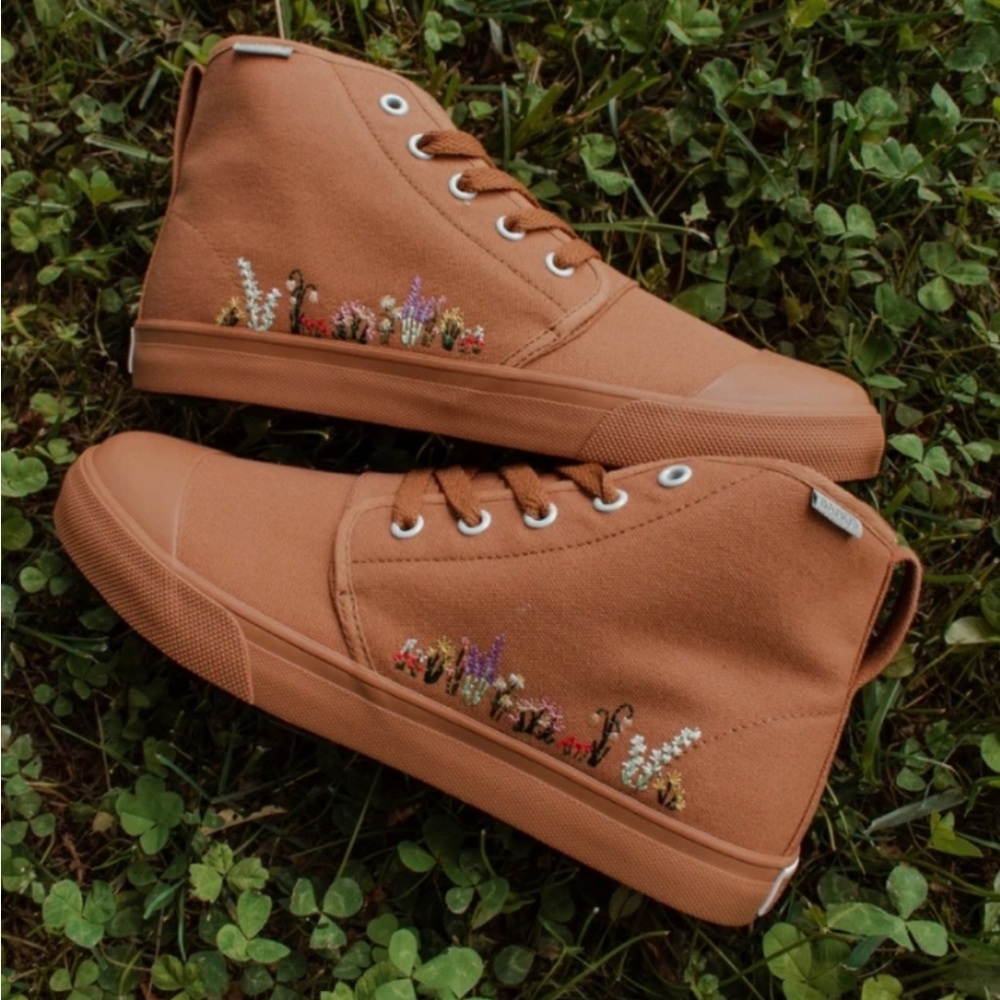 Bangs Sahara Sand Floral High Tops